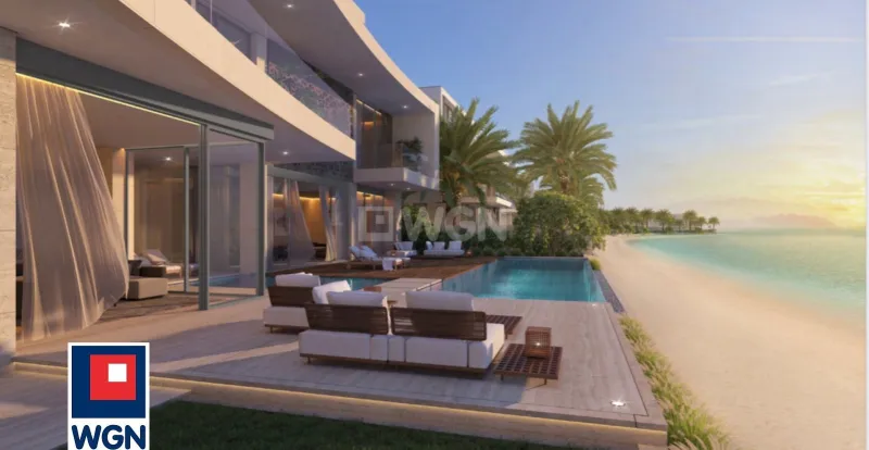 Dom na  sprzedaż Dubaj - Willa na wyspie Palm z prywatną plażą,, basenem, windą. Wysoka Prywatność, 20% wpłata